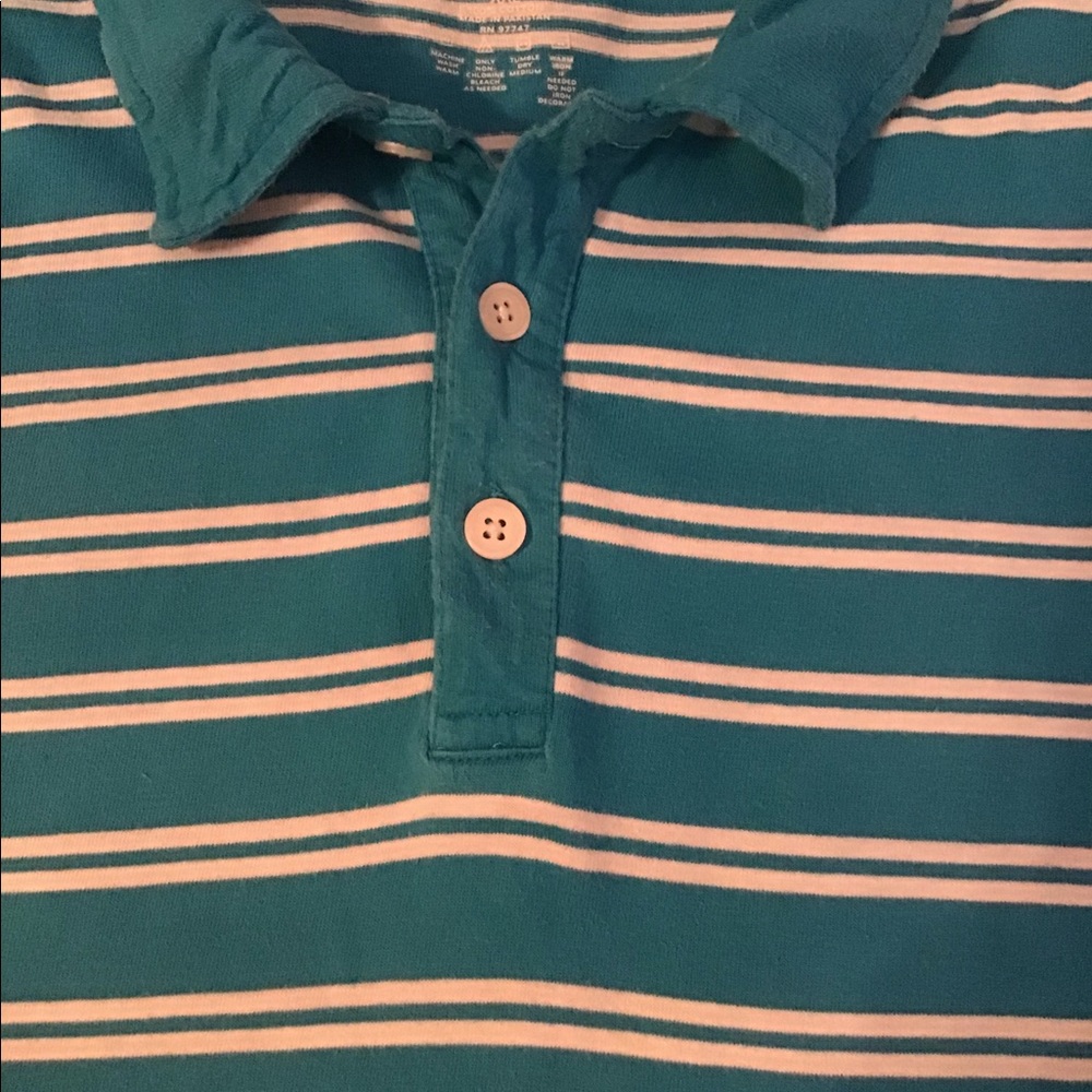 Men’s finish line size XXL short sleeve polo blue/white